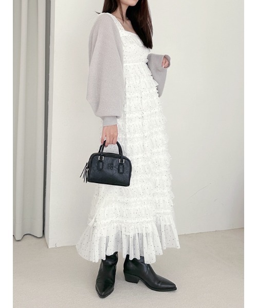スナイデル　ショルダーリボンキャミワンピース SNIDEL｜ショルダーリボンキャミワンピース | Rakuten Fashion