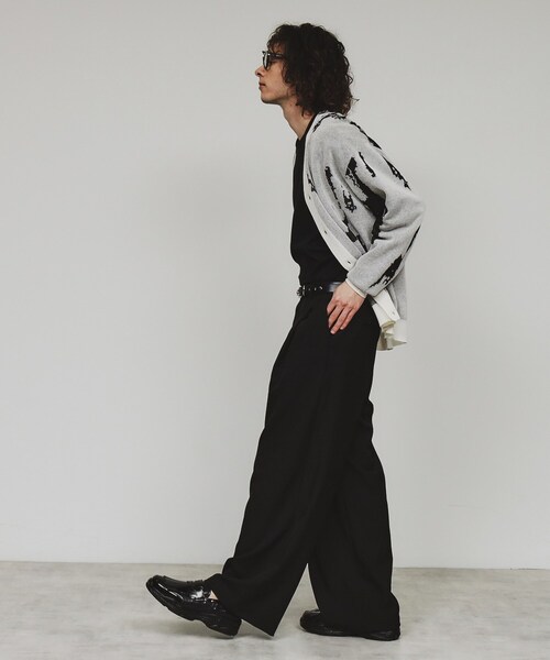 tk.TAKEO KIKUCHI パンツ バレルシルエットスラックス メンズ