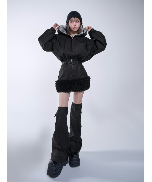 Darich スウェットフーディーレザージャケット BLK スウェットフーディーレザージャケット – Darich (ダーリッチ)