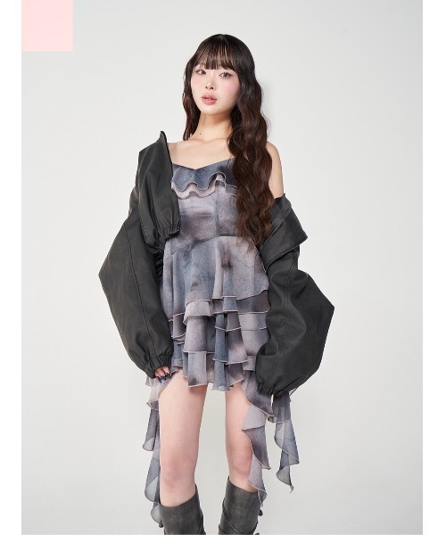 Darich コート アウター スウェットフーディーレザージャケット