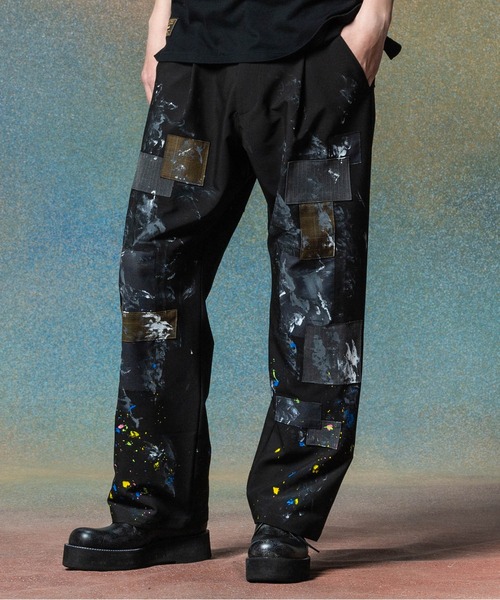 ワイドパンツ スラックス Unplugged Atelier Wide Slacks / アンプラグドアトリエワイドスラックス メンズ レディースの画像