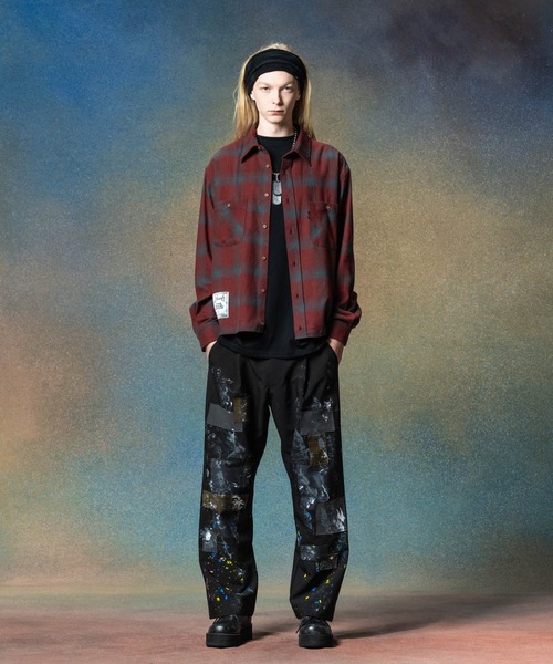 ワイドパンツ スラックス Unplugged Atelier Wide Slacks / アンプラグドアトリエワイドスラックス メンズ レディースの画像