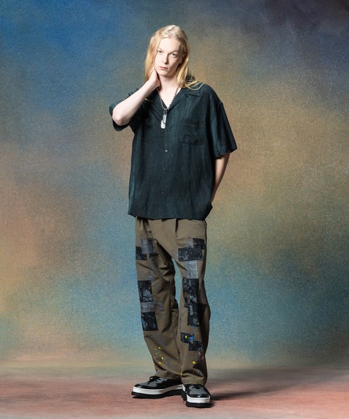 ワイドパンツ スラックス Unplugged Atelier Wide Slacks / アンプラグドアトリエワイドスラックス メンズ レディースの画像