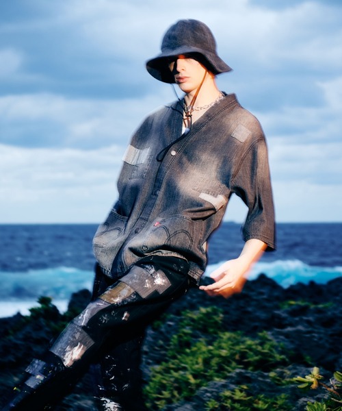 ワイドパンツ スラックス Unplugged Atelier Wide Slacks / アンプラグドアトリエワイドスラックス メンズ レディースの画像