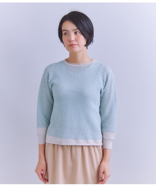 SIPULI / シプリ Plating Stitch 2WAYニットカーディガン SIPULI ニット セーター Plating Stitch 2WAYニットカーディガン