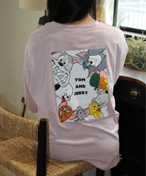 tシャツ 「TOM ＆ JERRY/トムとジェリー」天竺 プリント/刺繍