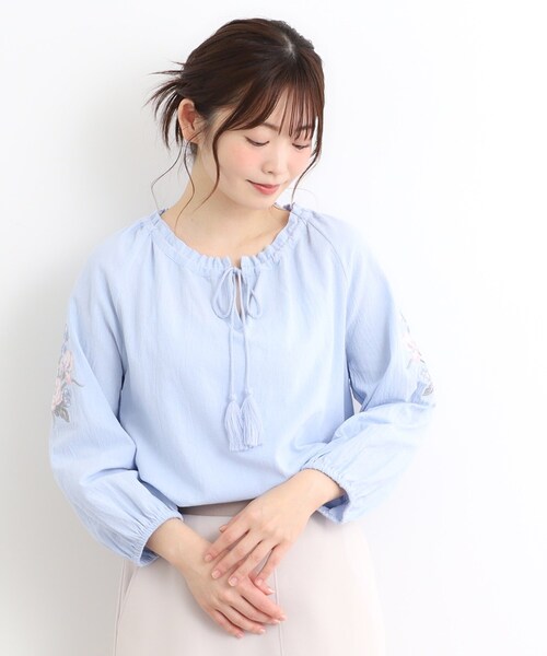 LAURA ASHLEY（ローラアシュレイ） ブラウス シャツ 「コットン100 