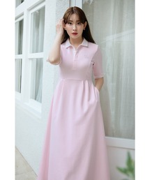 Her lip to ワンピース Polo Tuck Flared Dress : ZOZOTOWN