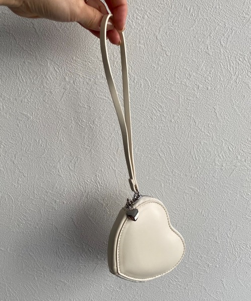 sakishimatokyo ポーチ ハートモチーフ フラットミニポーチ/推し活