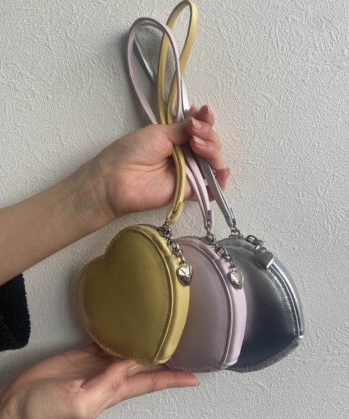 sakishimatokyo ポーチ ハートモチーフ フラットミニポーチ/推し活