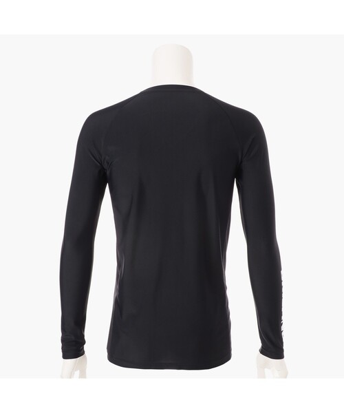 BRIEFING シャツ　ブラック BRIEFING tシャツ MEN'S NECK LOGO HALFZIP SHIRT メンズ