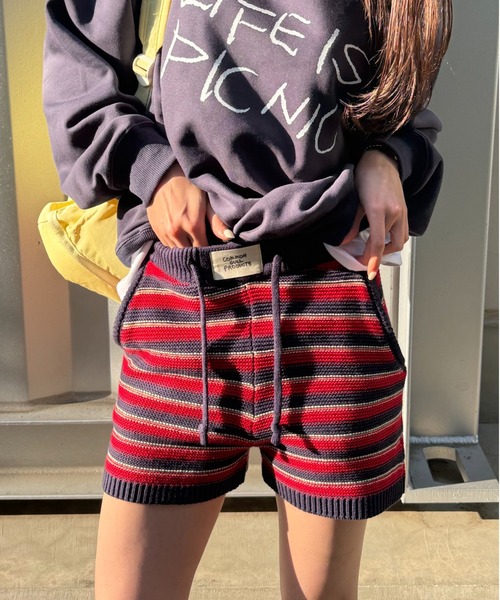 common gull products. パンツ 初夏の息吹感じるニットショーパン