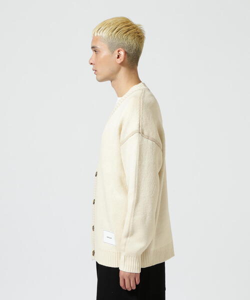「WHITELAND」 ニットカーディガン F アイボリー メンズ_画像8