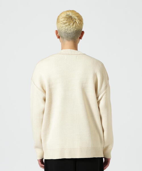 「WHITELAND」 ニットカーディガン F アイボリー メンズ_画像9