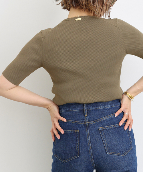 Deuxieme Classe ニット セーター *DINER B RIB クルーネック