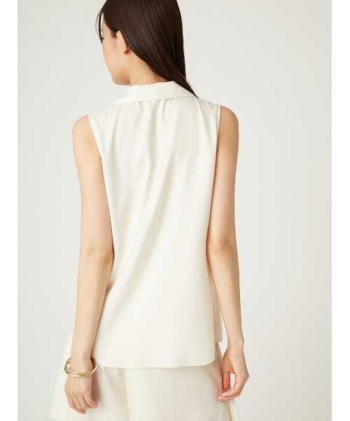 FRAY I.D ブラウス シャツ ウォッシャブルクールサテンノースリ