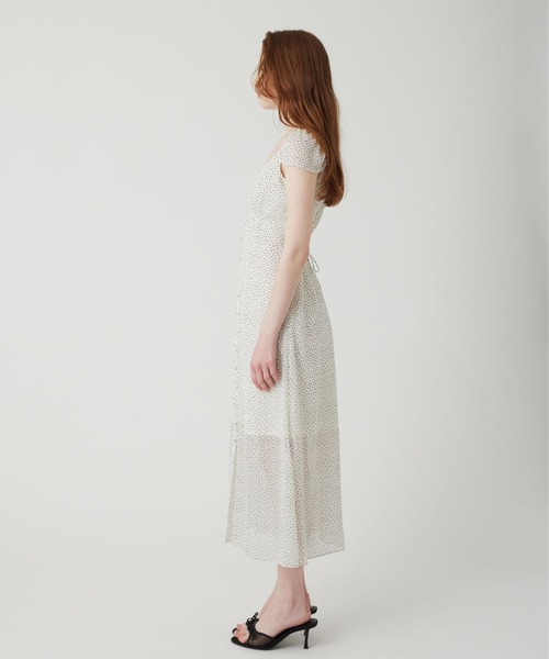DEICY（デイシー） ワンピース シフォンドットロングワンピース
