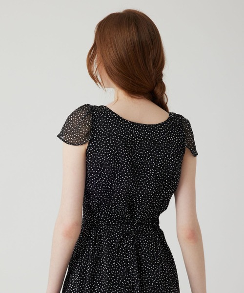 DEICY（デイシー） ワンピース シフォンドットロングワンピース