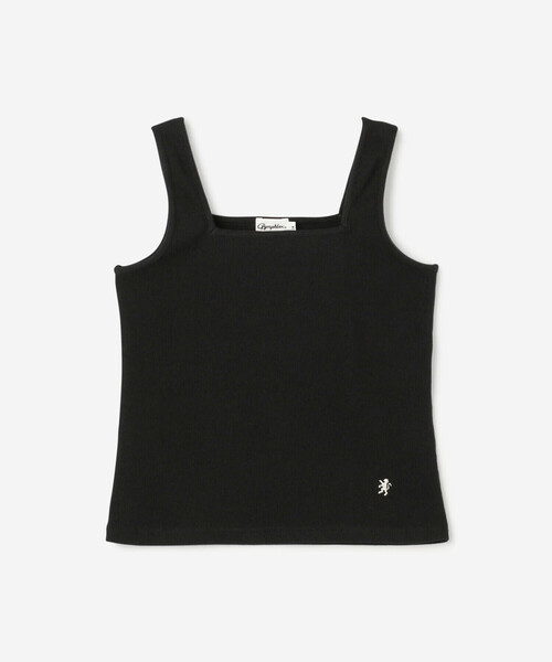 タンクトップ ノースリーブ Gymphlex | ストレッチリブ スクエアネックタンクトップ WOMEN レディース Bshop｜Gymphlex | ストレッチリブ スクエアネックタンクトップ