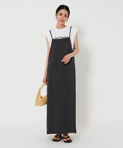 タグ付き新品✨BEAUTY&YOUTH UNITED ARROWS キャミワンピ BEAUTY＆YOUTH UNITED ARROWS ワンピース ポリエステルサテン