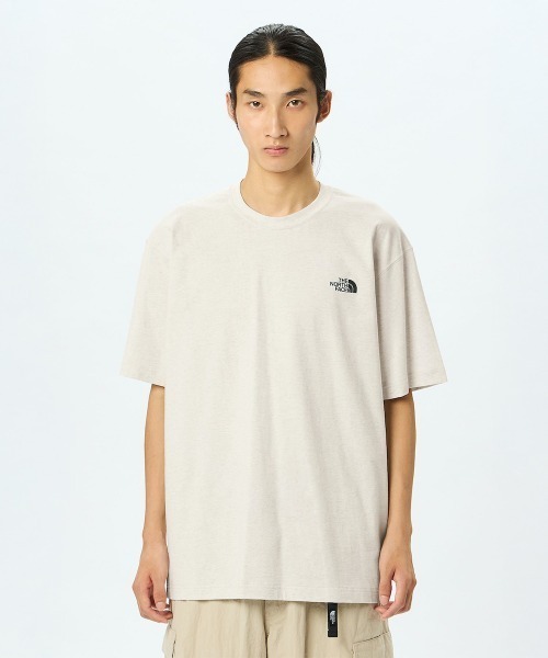 STONE  ショートスリーブ Tシャツ 'Grid'プリント ブラック 2100016 COMBED ORGANIC COTTON JERSEY ショート