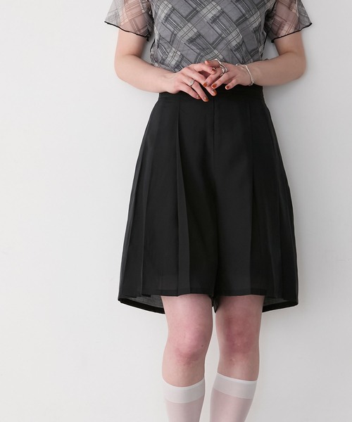 PLEATS PLEASE 黒フラッフィー　プリーツキュロット 83222404-01.jpg