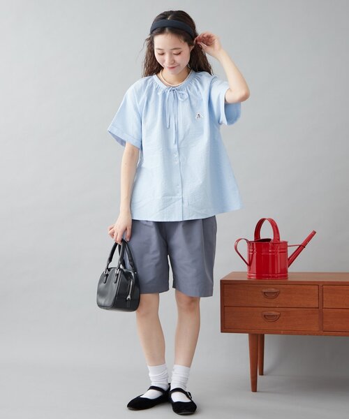 GEVACO ブラウス シャツ 「GEVACO」ボウタイブラウス レディース