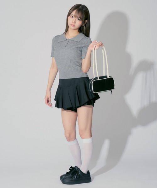 スカート Charm Frill Culotte Mini Skirt Charm Frill Culotte Mini Skirt（スカート）｜andwang（アンドワン