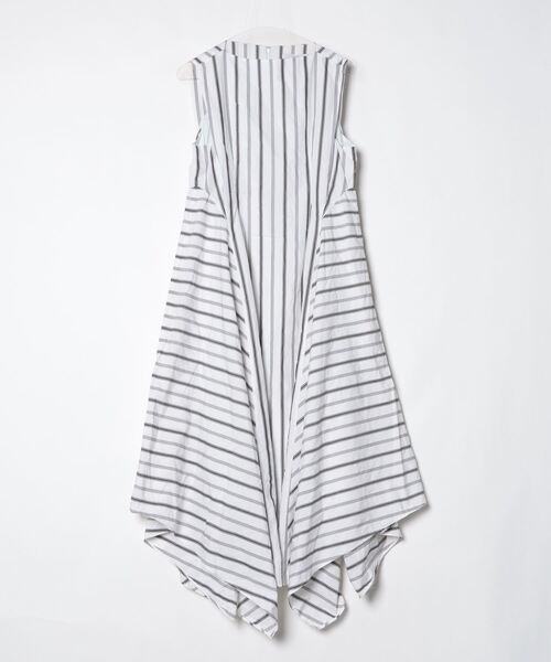 美品】un3d ホワイトノースリーブワンピース　ドレス UN3D. 「UN3D.」 ノースリーブワンピース 36 ホワイト