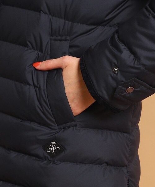 「Dessin」 ダウンジャケット 03 ネイビー レディース_画像7