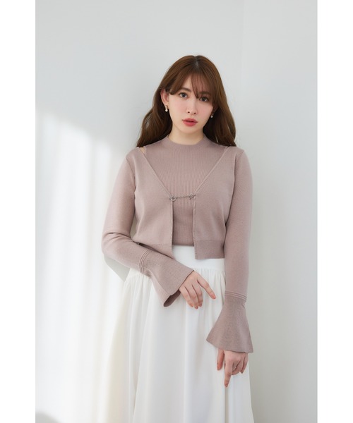 ハーリップトゥプレイドロングスカート ベージュ Her lip to 「Her to」 ロングスカート S ベージュ レディース