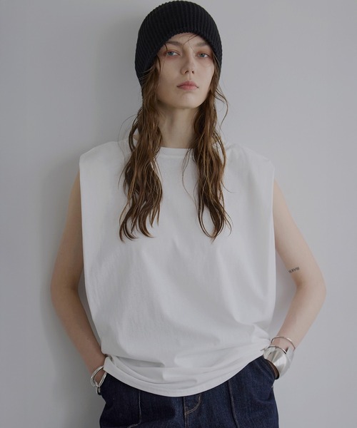 tシャツ Tuck Shoulder Tee レディース MIELI INVARIANT tシャツ Tuck Shoulder Tee レディース