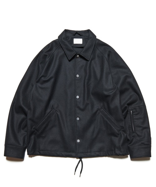 ブルゾン アウター LIGHT MELTON WOOL COACH JACKET メンズ レディースの画像
