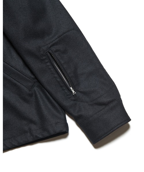 ブルゾン アウター LIGHT MELTON WOOL COACH JACKET メンズ レディースの画像