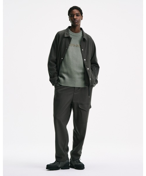 ブルゾン アウター LIGHT MELTON WOOL COACH JACKET メンズ レディースの画像