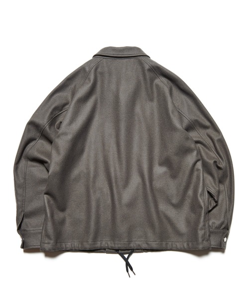 ブルゾン アウター LIGHT MELTON WOOL COACH JACKET メンズ レディースの画像
