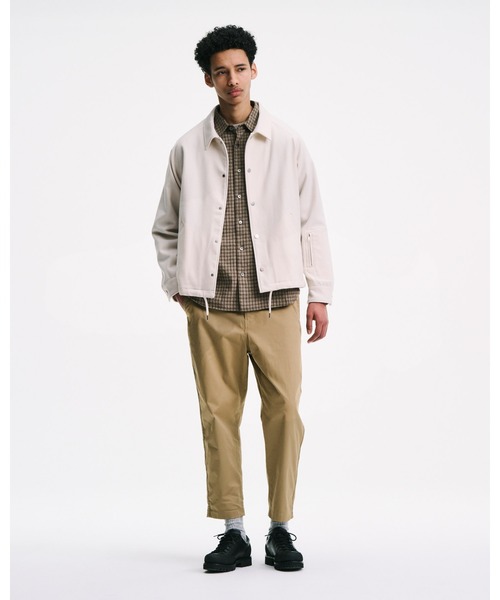 ブルゾン アウター LIGHT MELTON WOOL COACH JACKET メンズ レディースの画像