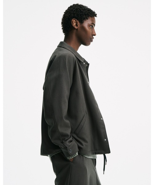 ブルゾン アウター LIGHT MELTON WOOL COACH JACKET メンズ レディースの画像