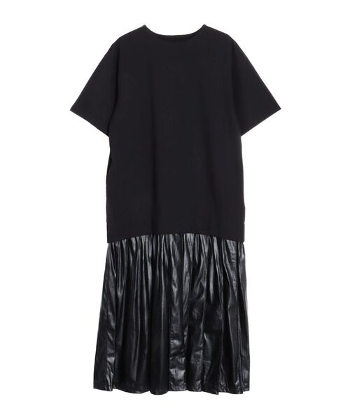 ELENDEEK（エレンディーク） ワンピース プリーツドッキングカットソー