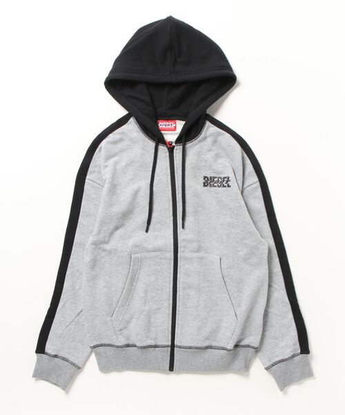 DIESEL 「DIESEL」 ジップアップパーカー MEDIUM グレー メンズ