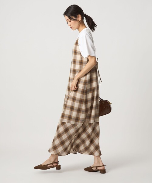green label reraxing シアートップス×キャミソールワンピース UNITED ARROWS green label relaxing シアー トップス