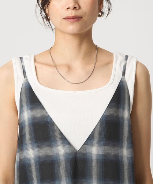 green label reraxing シアートップス×キャミソールワンピース UNITED ARROWS green label relaxing シアー トップス