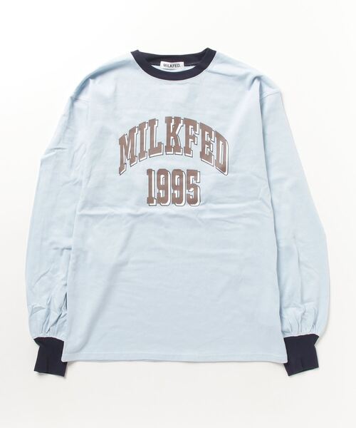 「MILKFED.」 長袖カットソー ONE SIZE ライトブルー レディース_画像2