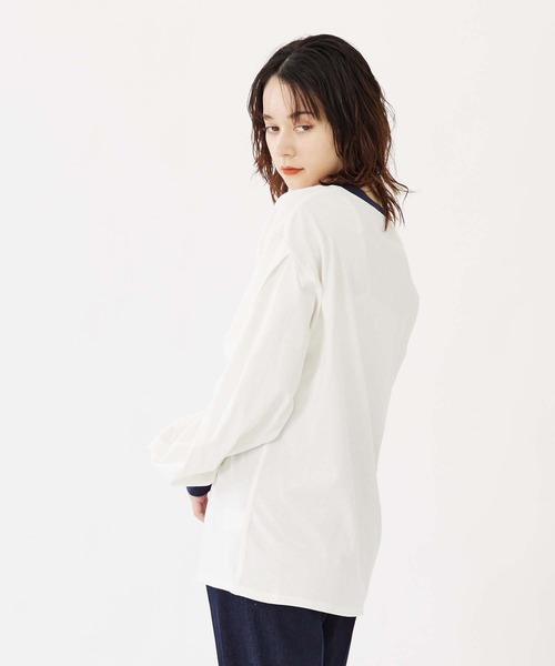 「MILKFED.」 長袖カットソー ONE SIZE ライトブルー レディース_画像3