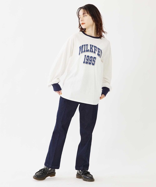 「MILKFED.」 長袖カットソー ONE SIZE ライトブルー レディース_画像5