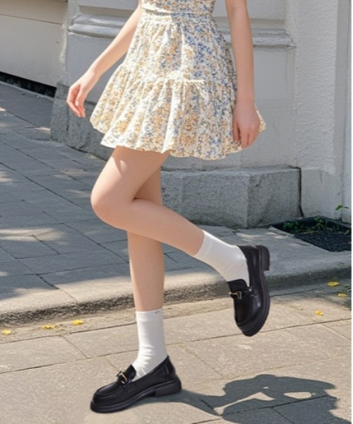 にいな シューズ 「 NiiNa / ニーナ 」本革ビットモチーフローファーシューズ