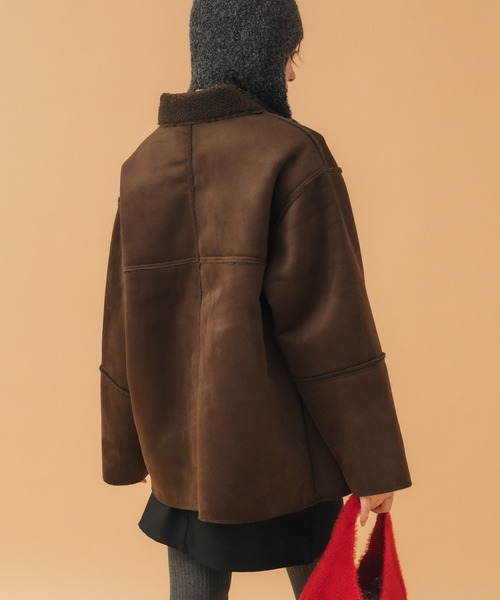 HEILIS（ヘイリス） ムートンコート ボアコート レディース : ZOZOTOWN
