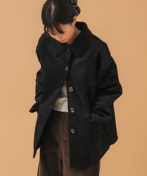 HEILIS（ヘイリス） ムートンコート ボアコート フェイクムートン