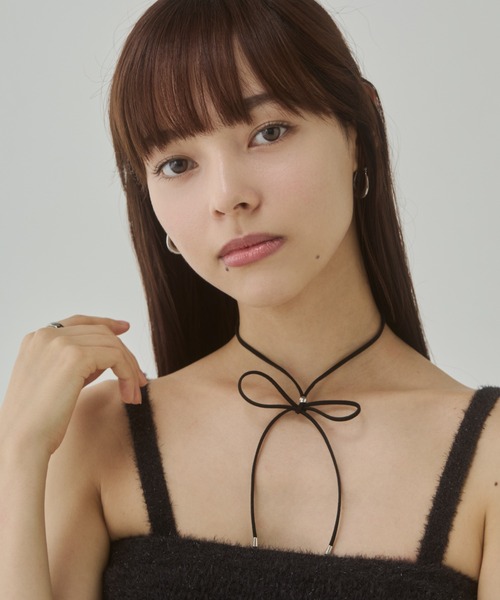 チョーカー シンプル フェイク スウェード コードチョーカー レディース | ciite' | 09