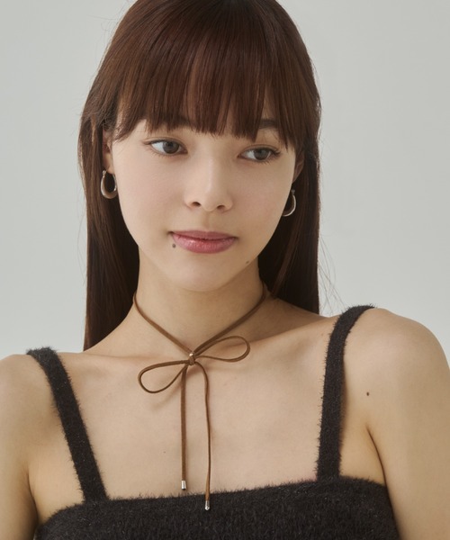 チョーカー シンプル フェイク スウェード コードチョーカー レディース | ciite' | 17